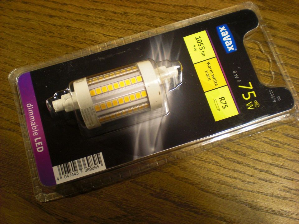 Xavax  230V R7s LED Leuchtmittel Ersatz für Halogenlampe, 8 Watt in Neunkirchen-Seelscheid