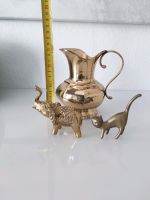 Messing Vase und Deko Elefant Katze Antik Gold Hippie Boho Baden-Württemberg - Karlsruhe Vorschau