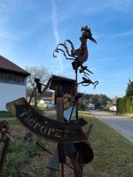 Schrott Skulptur Kunst Tiere Tierarzt Schild Bayern - Bad Endorf Vorschau