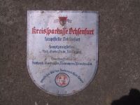 Metallschild " Sparkasse " Bayern - Ochsenfurt Vorschau