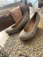 5th Avenue echtes Wild Leder, Damen pumps Wedges, plateau beige Leipzig - Plagwitz Vorschau