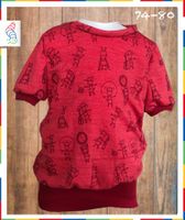 handmade Wolle-Seide 74-80 rot windelfrei Abhalten T-Shirt Nordrhein-Westfalen - Neuss Vorschau