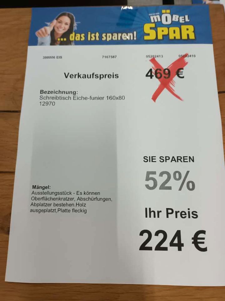 (E) Tisch, Schreibtisch statt 469€ in Eisleben