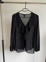Schwarze, transparente Bluse mit Volant-Details von H&M Wuppertal - Elberfeld Vorschau