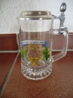 Bierkrug Bierglas mit Zinndeckel 0,5l, Griff/Henkel, Bildmotiv Bayern - Großmehring Vorschau