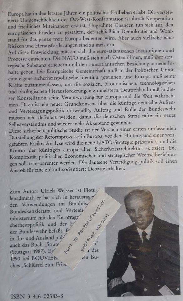 NATO ohne Feindbild / Gebundene Ausgabe – von Ulrich Weisser in Berlin