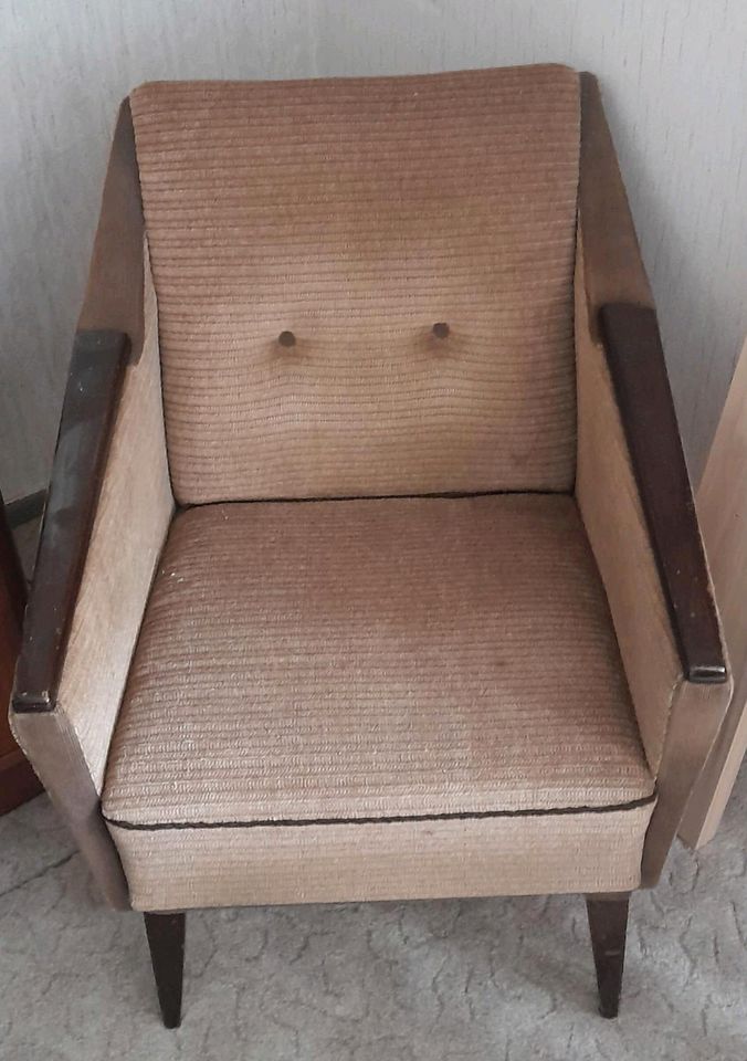 Vintage 60er Jahre Sessel in Wismar