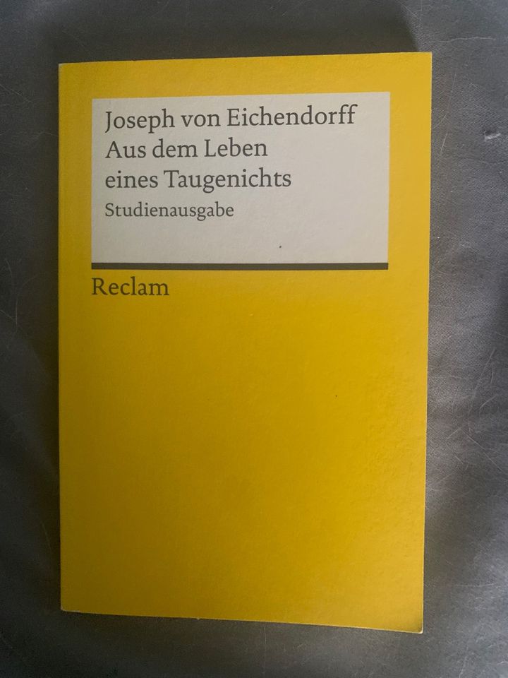 Buch Reclam Aus dem Leben eines Taugenichts Josephvon Eichendorff in Bad Füssing