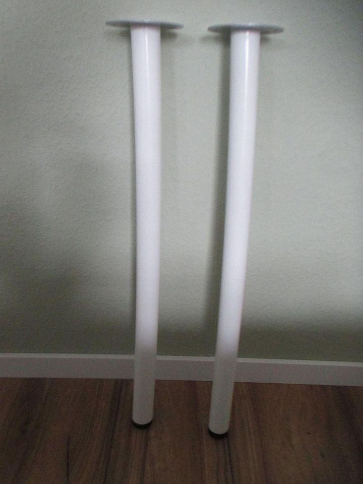 Tischbeine von Ikea (2 Stück); weiß; 70 cm in Heidelberg