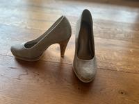 Marco Tozzi Pumps in Silber Glitzer Gr. 36 Bayern - Gessertshausen Vorschau