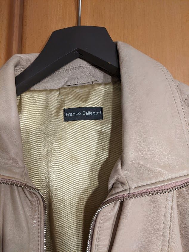 Leder-Jacke  von Franco Callegari in Gr. 42.Farbe. Alt-Rosé in Maintal