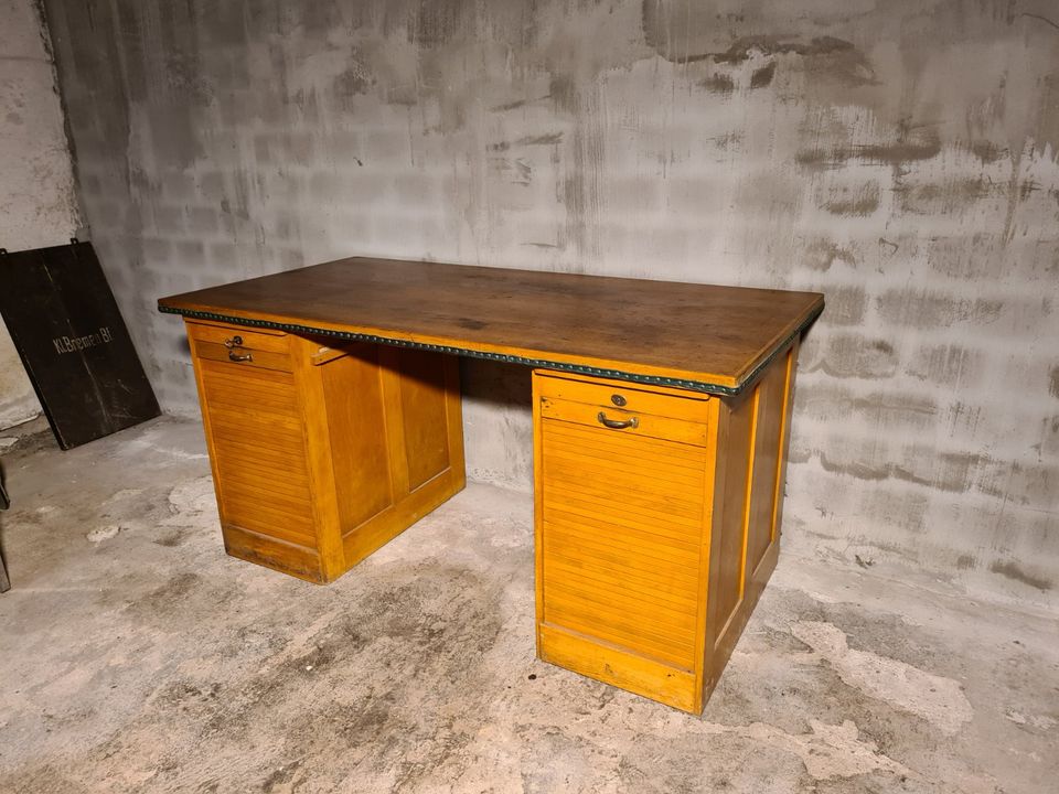 Vintage Holz Sekretär Kontor Schreibtisch Dobergo Loft Retro 50er in Osnabrück