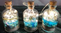 Handmade Glas Flaschen mit Sand + Muscheln aus Epoxidharz Deko Thüringen - Ponitz Vorschau