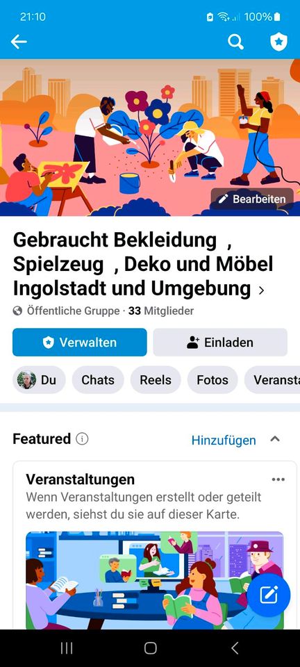 Facebook Gruppe für verkaufen u.s.w in Ingolstadt