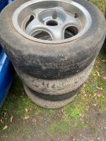 4 x Alufelgen für Oldtimer mit alte Reifen 185/60 R14 Nordrhein-Westfalen - Würselen Vorschau