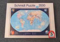 Schmidt Puzzle 2000 Teile / Unsere Welt / Weltkarte Düsseldorf - Wersten Vorschau