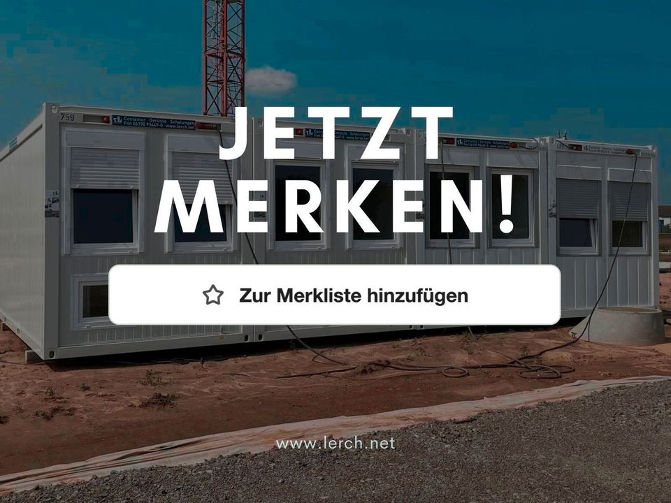 Vermietung von neuen & gebrauchten Containerlösungen für Büro Bau Handwerk Industrie Logistik Veranstaltung Messe Event Großprojekt Soziales - Bürocontainer für temporäre & dauerhafte Einsätze Baubüro in Heidelberg