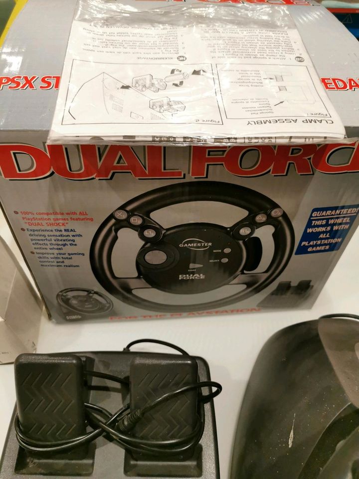 Gamester Dual Force PSX Steering Wheel in Oldendorf (Landkreis Stade)