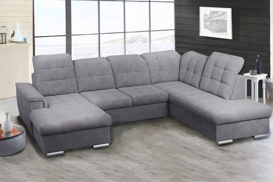 Wohnlandschaft Schlaf-,Kopfteil-Funktion Sofa UVP 1549,- NEU in Kassel