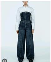 ZARA, Jeansoverall, Jumpsuit, Bandeau, trägerlos, Gr. L Saarland - Merzig Vorschau