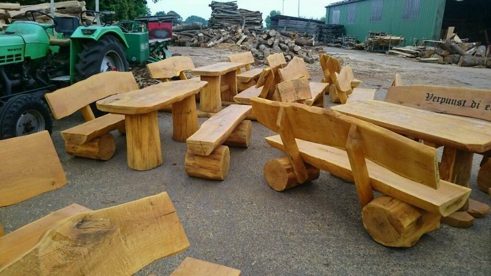 Gartenbänke Eiche Lärche Gravur Geschenkidee Hochzeit Geburtstag in Aurich