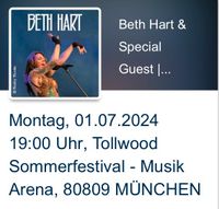 Suche 1 Beth Hart Ticket 1.7.24 München München - Hadern Vorschau
