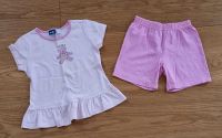 Mädchen T-Shirt Shorts Schlafanzug rosa Größe 98 104 Bayern - Augsburg Vorschau