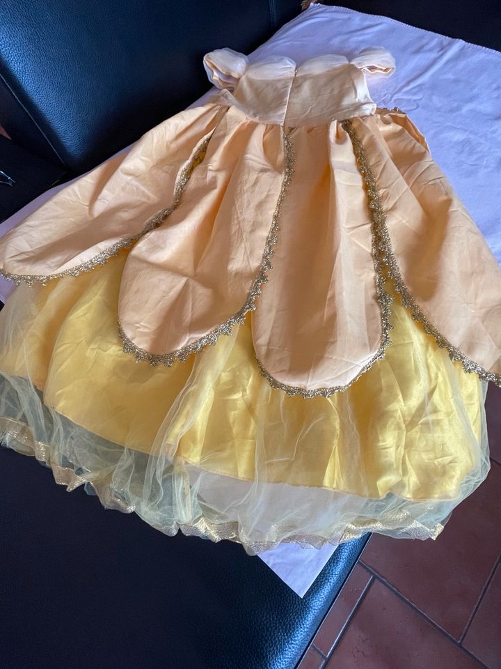 Gelbes Tüllkleid Prinzessinnenkleid von Jerris Apparel in 130 in Zossen-Glienick