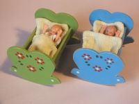 DDR Puppenstube Holz Babybett, Babywiege, Puppe Sachsen - Freiberg Vorschau