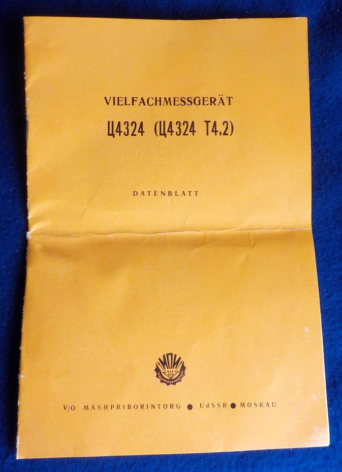 VIELFACHMESSGERÄT Z4324 T4.2 Mashpriborintorg UdSSR VINTAGE in Hanau