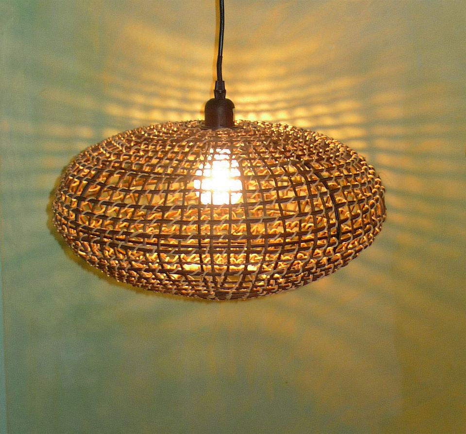 Lampe Korb - Bast - Rattan Deckenlampe von Depot Ø40cm E27 in Düsseldorf