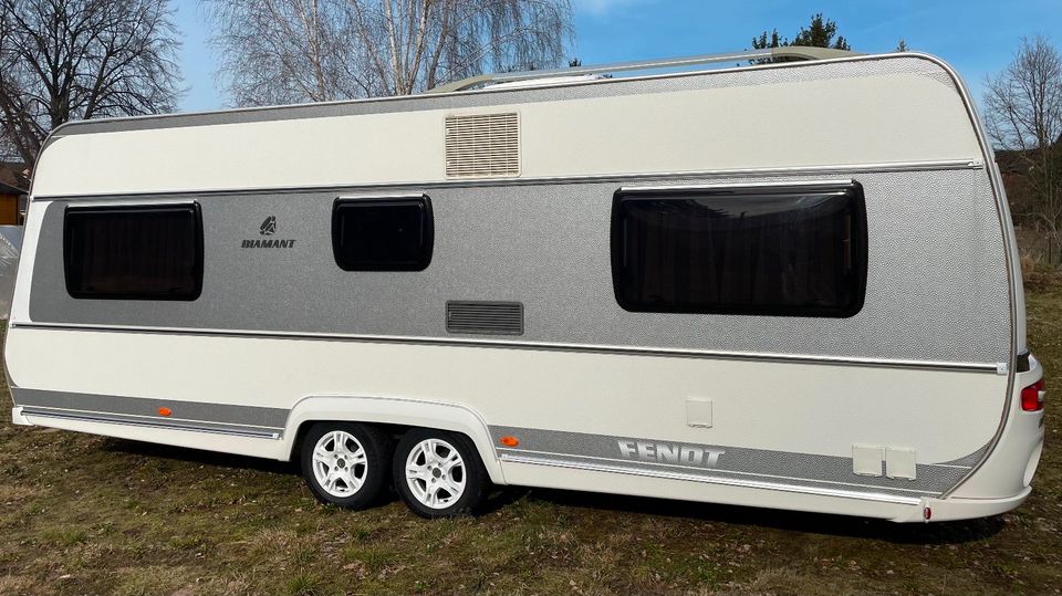 Wohnwagen Fendt Diamant 590, Klima, Markise-Vorzelt … in Weinböhla