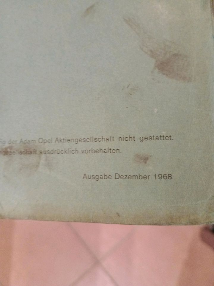 Opel Blitz Lkw Werkstatt Handbuch 1968 in Freinsheim