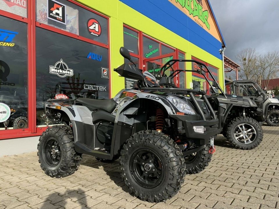 Frühligsaktion Quad Goes Iron 450 ltd. Grey/Green ATV in Aspach