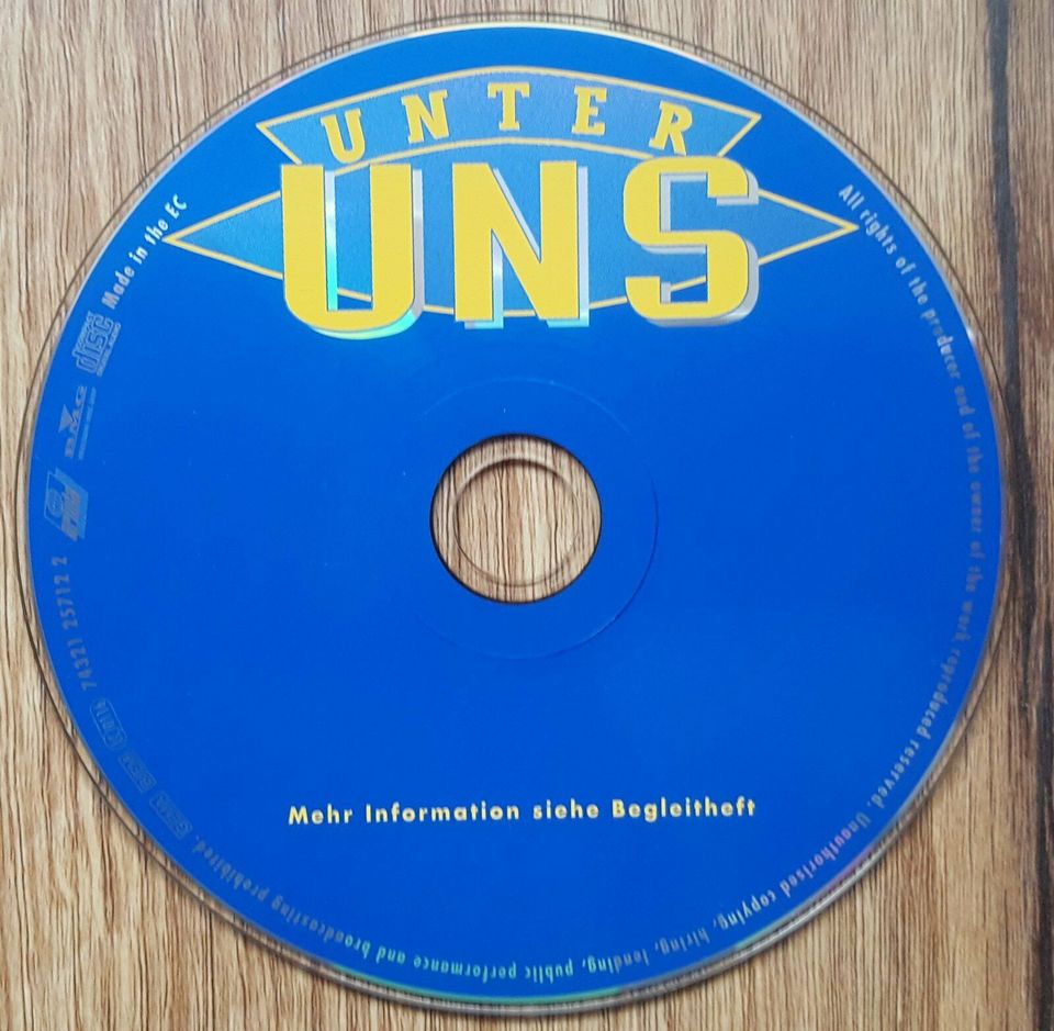 Unter Uns Die Hits zur TV-Serie Vol. 1 / Ariola / RTL / Musik CD in Freiburg (Elbe)