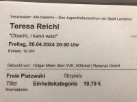 Teresa Reichl Kabarettistin 2 Karten in Landshut 26.04. Bayern - Weng Vorschau