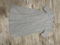 Stradivarius Kleid meliert grau hellgrau Rippen Muster steifen Bayern - Vestenbergsgreuth Vorschau
