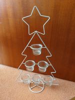 Weihnachtsbaum für Teelichter aus Metall (Kerzendekoration) Nordrhein-Westfalen - Dormagen Vorschau