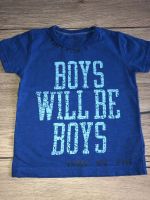 Next cooles blaues T-Shirt Boys will be boys wie neu in 86 Brandenburg - Seeblick Vorschau