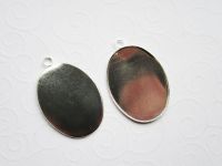 17 Fassungen hellsilber für 4 x 3 cm-Cabochon mit Öse Nordrhein-Westfalen - Siegen Vorschau