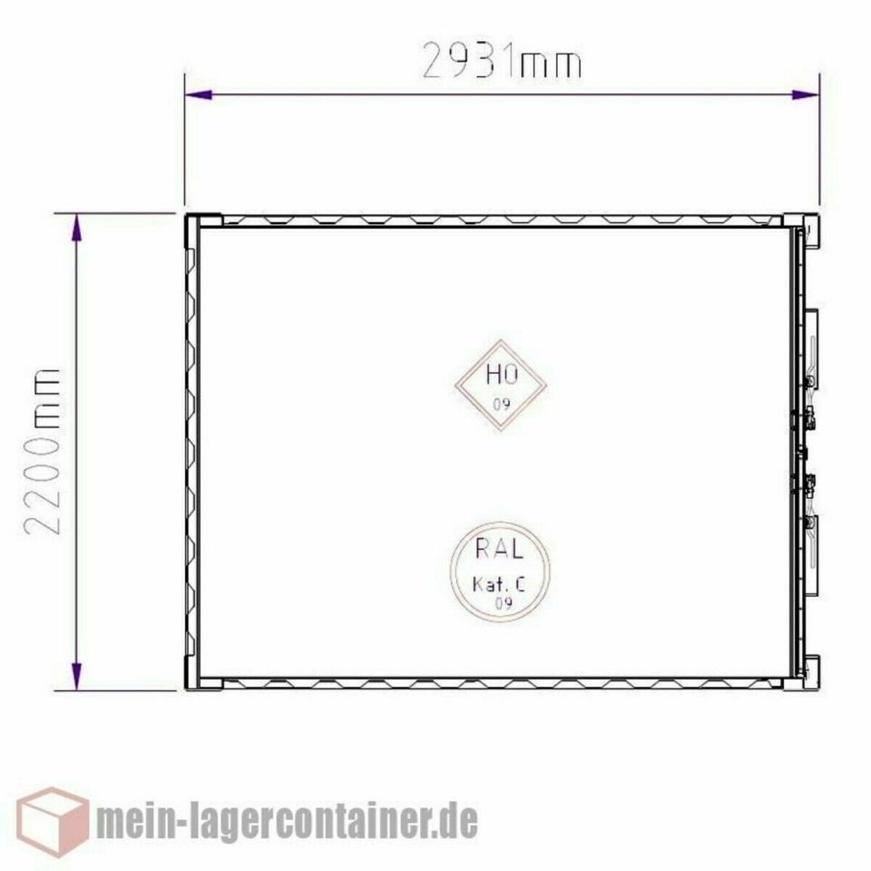 9 Fuß Materialcontainer Lagercontainer massiv inkl. Doppeltür NEU in Hildesheim