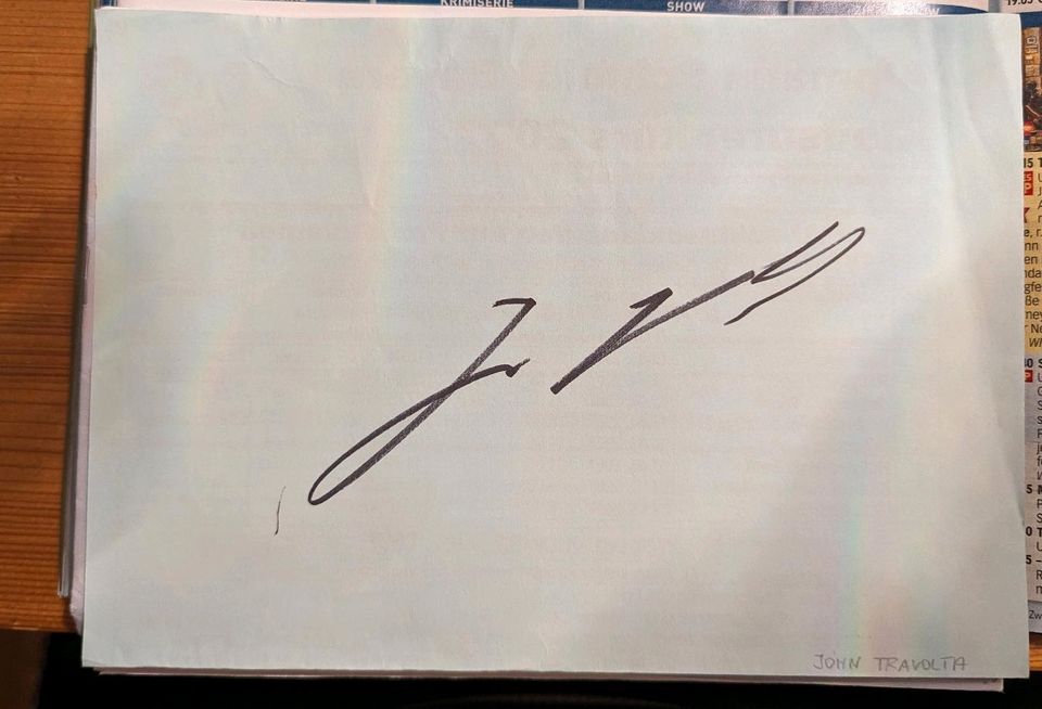 Autogramm John Travolta, Tim Allen, Ray Liotta Original signiert in München