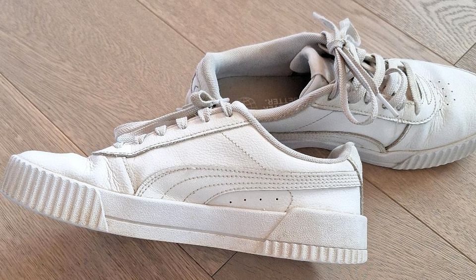 Puma Carina Sneaker Schuhe Gr.37 weiß in Illmensee