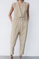 Zara Jumpsuit Overall Latzhose beige Sommer Nürnberg (Mittelfr) - Nordstadt Vorschau