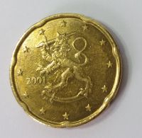 20 EURO Cent-2001 M-Finnland -Stehende Löwe-Selten Bayern - Kaufbeuren Vorschau