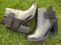 schwarze Leder-Stiefelette Brandenburg - Borkheide Vorschau