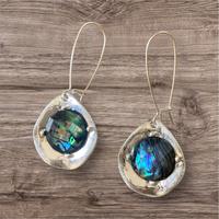 Ohrringe Modeschmuck Bohemian Abalone Muschel Hippie Blogger Kreis Pinneberg - Wedel Vorschau