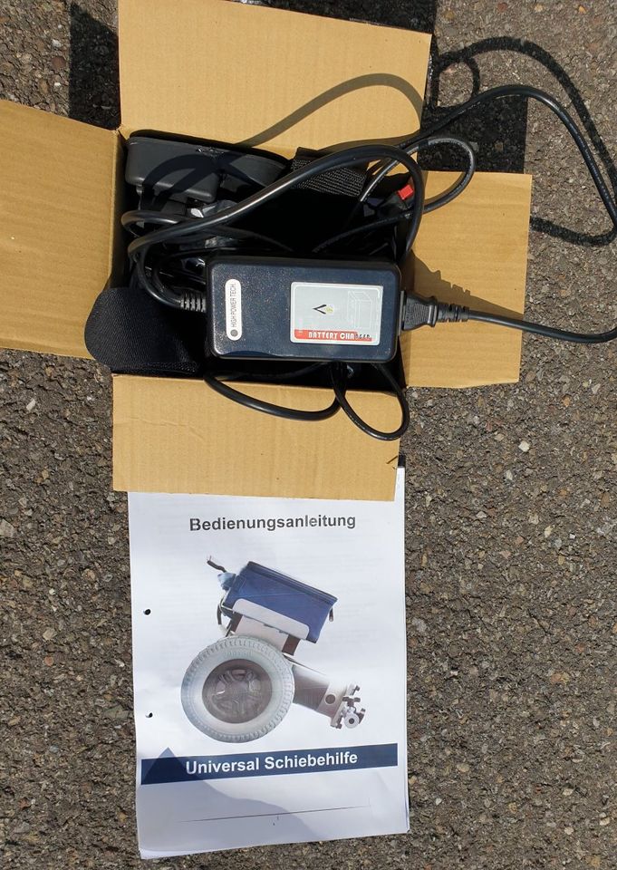 Elektro-Rollstuhl / Rollstuhl + Schiebehilfe bis 5,5Km/h Click&Go in Crailsheim