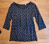 Shirt 3/4 Arm Pullover edc by Esprit Gr. M blau mit Schwalben Dresden - Löbtau-Süd Vorschau