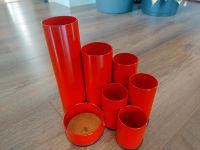 Metall Stifthalter Organizer70er rot orange vintage Utensilo Niedersachsen - Meine Vorschau